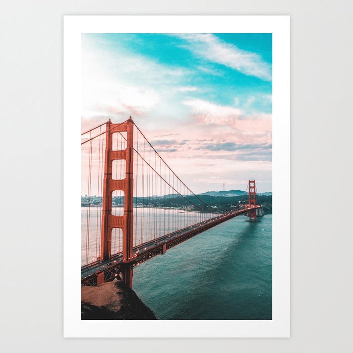Golde Gate Bridge, San Francisco Art Print