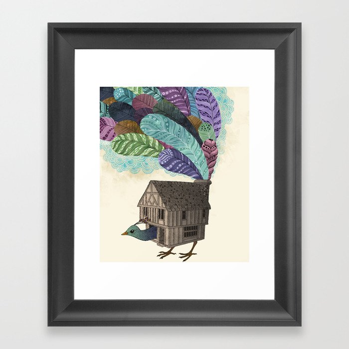 birdhouse revisited Framed Art Print