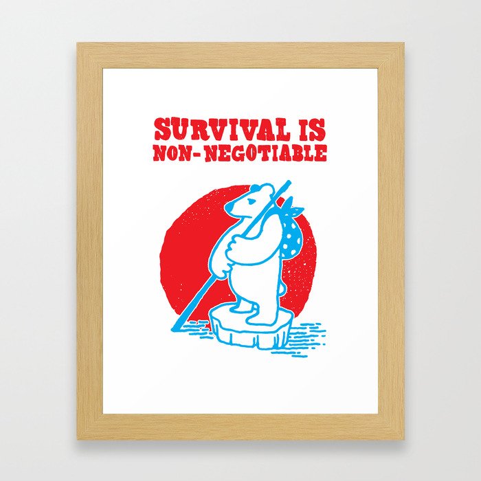 Survival Framed Art Print