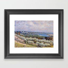 Alfred Sisley - The Terrace at Saint-Germain, Spring Framed Art Print