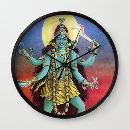 Goddess Kali Wall Clock | Religion, Hinduism, Maa, Shakti, Mahakali, Ma, Devi, India, Parvati, Shiva 