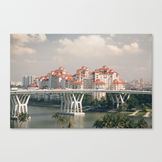 Red rooftops Canvas Print