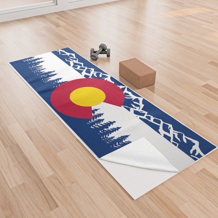 Colorado Flag Yoga Towel