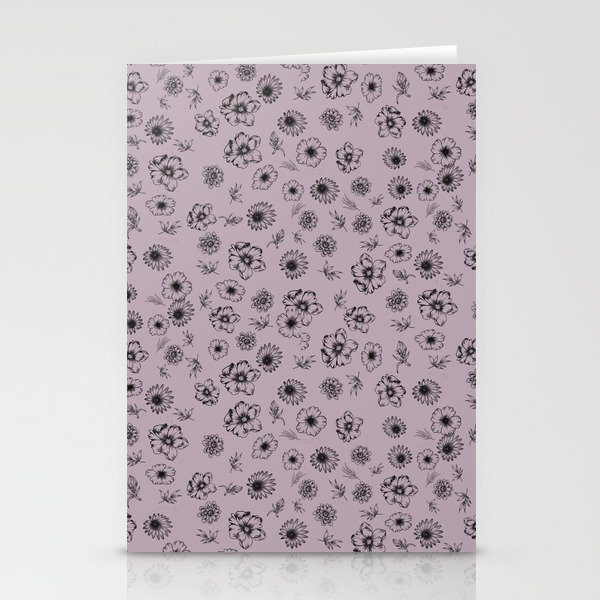 Springflowers Pattern Mini Rose Stationery Cards