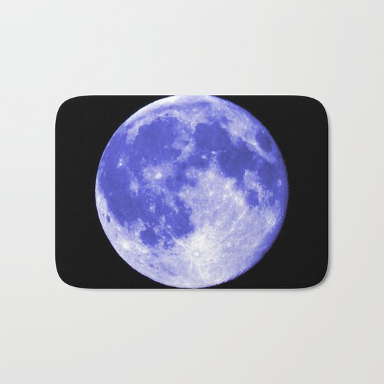 Blue Moon looks like Earth Bath Mat