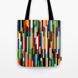 mid century stripes geometry retro Tote Bag