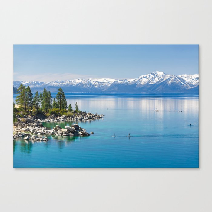 Calm Lake Tahoe on a Sunny Day Canvas Print