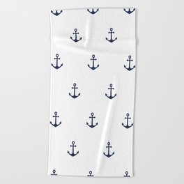 Anchor Pattern Beach Towel