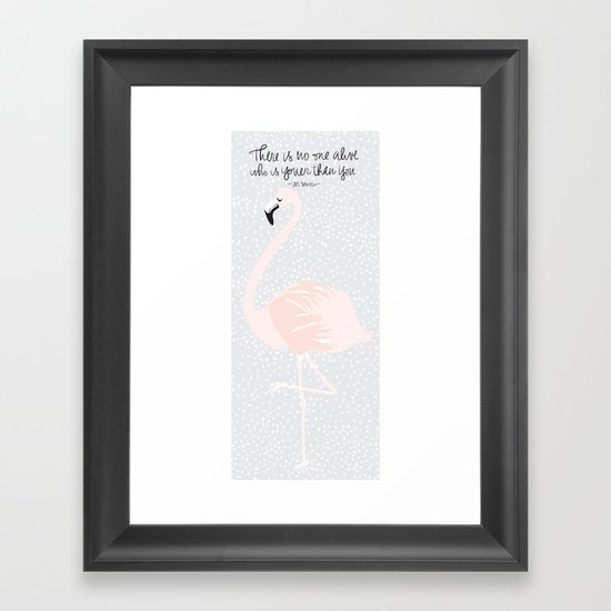 Flamingo Right Framed Art Print