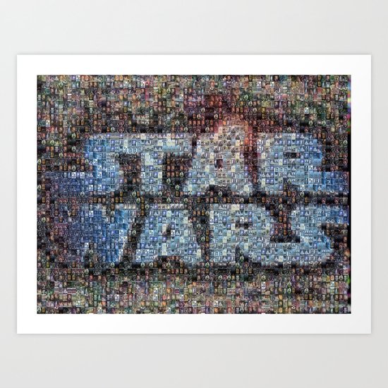 Star Wars Posters Mosaic Art Print