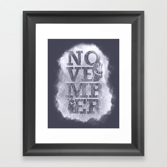 November Rain Framed Art Print