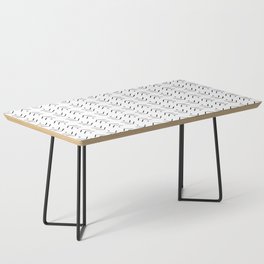 Arrow Geometric Pattern 6 in monochrome black and white Coffee Table
