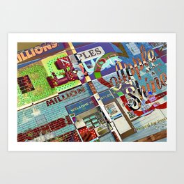 NWS Art Print | Liquorstore, Mixedmedia, Color, Beer, Graphicdesign, Digital, Primarycolors 
