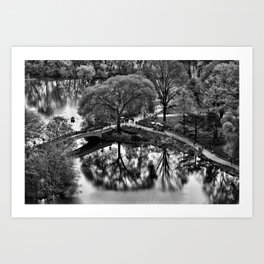 Ramble to Bow Bridge, Central Park, NYC Art Print