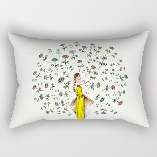 Paris Summer | The Flower Girl Rectangular Pillow
