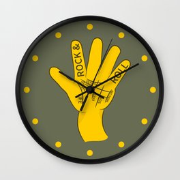 Palmistry Rock and Roll Wall Clock