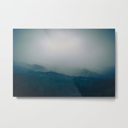 Blue Mist Metal Print | Jade, Photo, Fog, Mountains, Dark, Misty, Nature, Trees, Ireland, Digital 