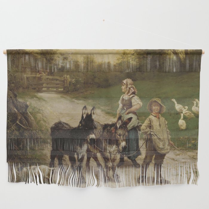 The young farmer (1885) - Edgar Bundy  Wall Hanging