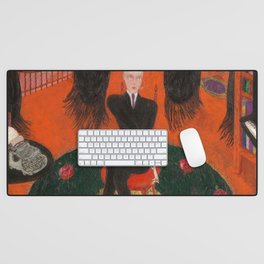 Carl Van Vechten, 1922  by Florine Stettheimer Desk Mat