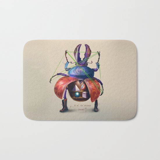 Beetle stunt Bath Mat