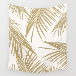 Gold Palm Leaves Dream #1 #tropical #decor #art #society6 Wall Tapestry