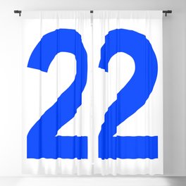 Number 2 (Blue & White) Blackout Curtain