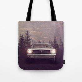 Vintage Mustang Pines Tote Bag
