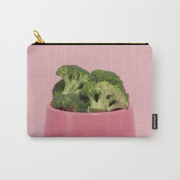 Vegan pets Carry-All Pouch | Barfdiet, Green, Isolated, Broccoli, Greens, Cats, Photo, Pets, Vegetables, Pink 