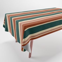 Retro 70S Stripes 2 Tablecloth