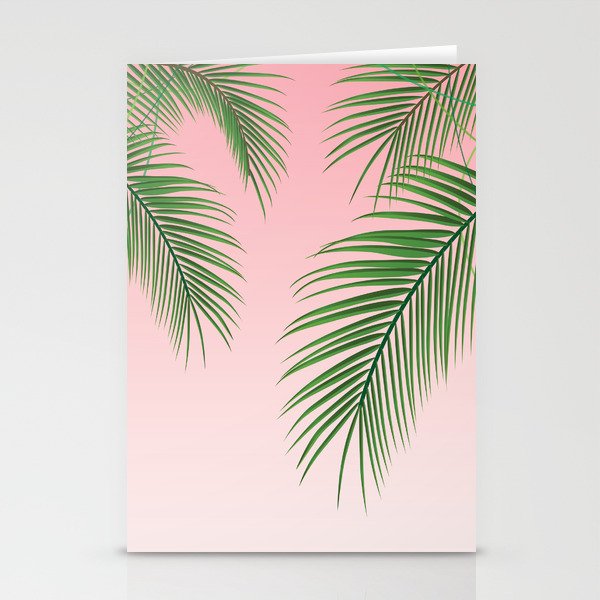 palm tree leaves stationery cards by crnicole society6