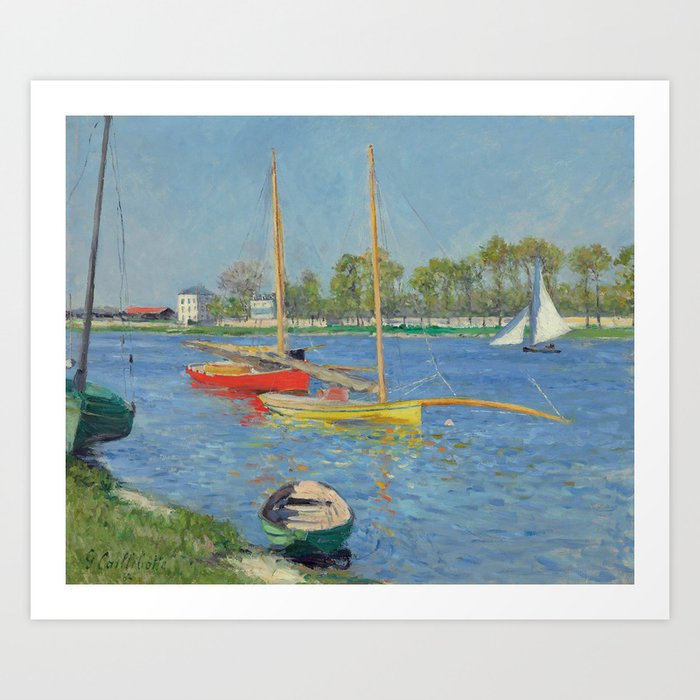 Gustave Caillebotte "The Seine at Argenteuil" Art Print