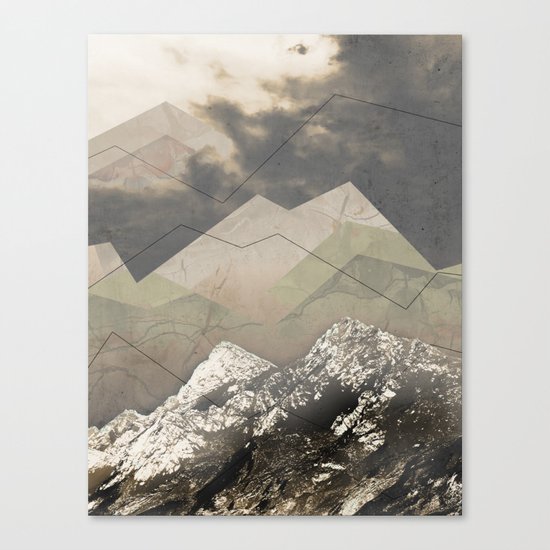 Geometric Sunrise Canvas Print