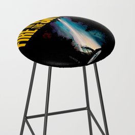 Fire in the Sky Illustration Bar Stool