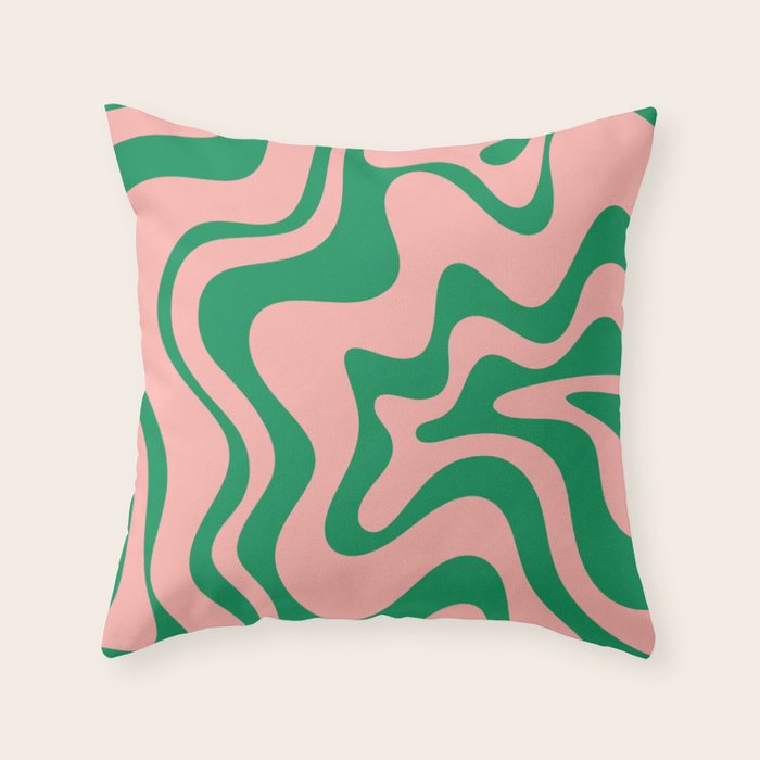 bright green throw pillows