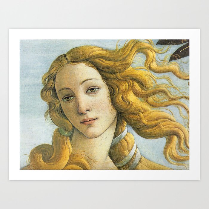 Birth of Venus detail Art Print