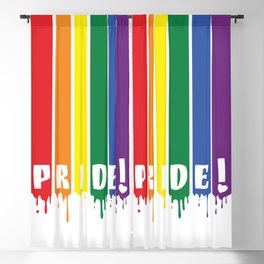 Pride Month Wet Color Gay Rainbow  Blackout Curtain