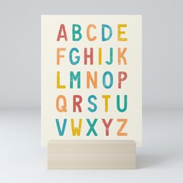 Vintage Alphabet ABCs Mini Art Print