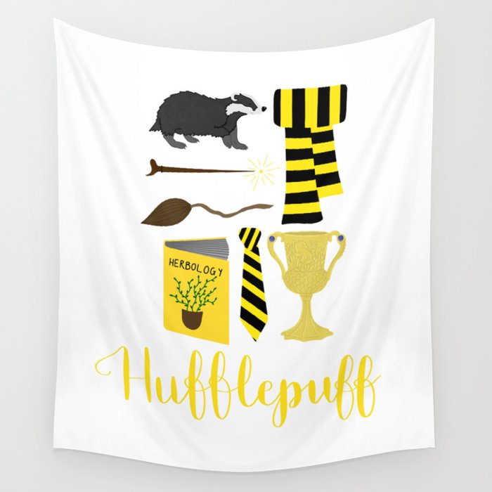 The House of Hufflepuff Wall Tapestry by Kangaroozoo Society6