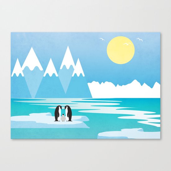Penguins Canvas Print
