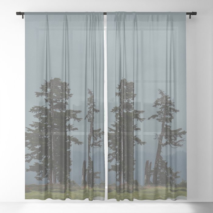 Magic Northwest Forest Sheer Curtain