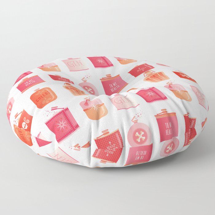 Flask Collection – Pink/Peach Ombré Palette Floor Pillow