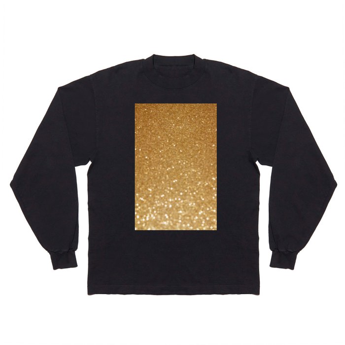 gold glitter Long Sleeve T Shirt