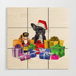 Merry Christmas French Bulldog Gifts - Nutcracker Wood Wall Art