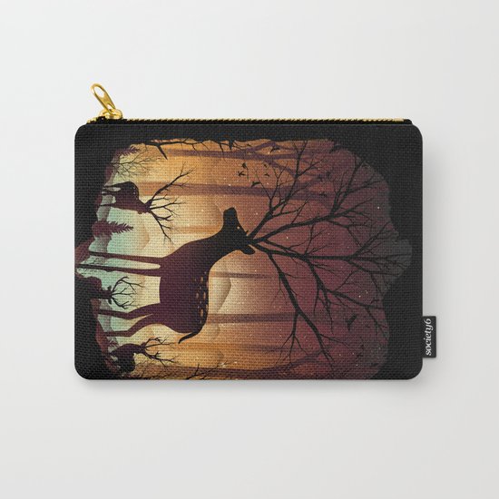 Into Deer Woods Carry-All Pouch