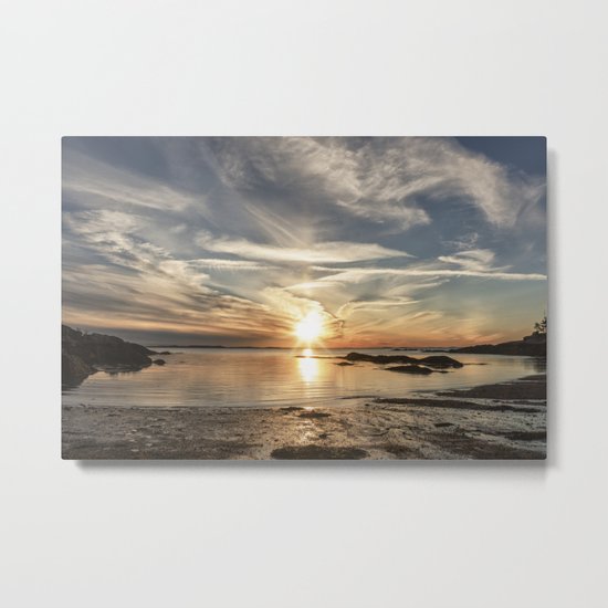 Plumcove Sun pillar Metal Print