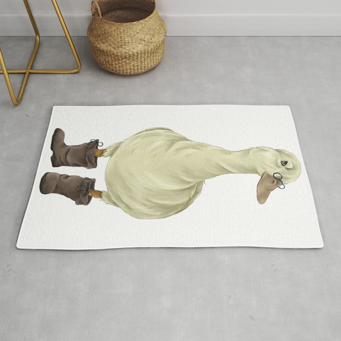 duck in boots  Rug