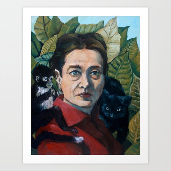 Simone DeBeauvoir Art Print