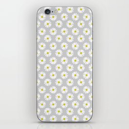 Daisies on Gray iPhone Skin