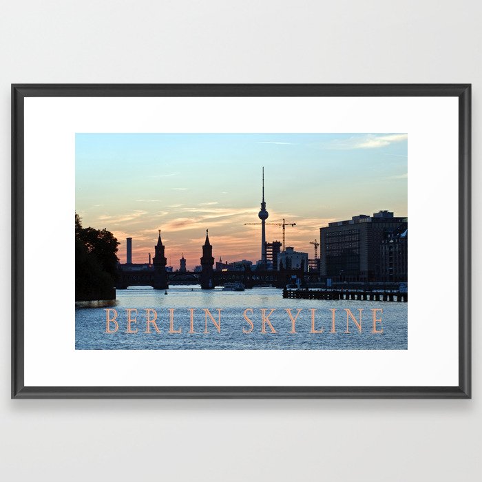BERLIN SKYLINE Framed Art Print