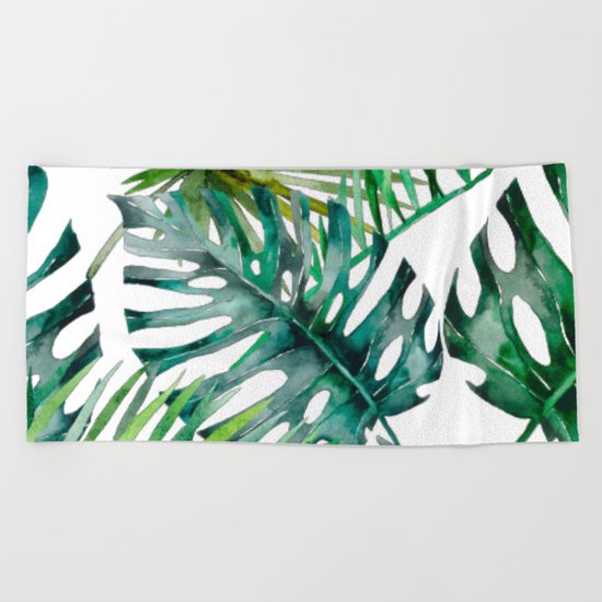Monstera Overload Beach Towel
